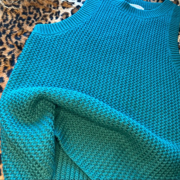 Anthropologie Turquoise Knit Tank - Picture 4 of 4